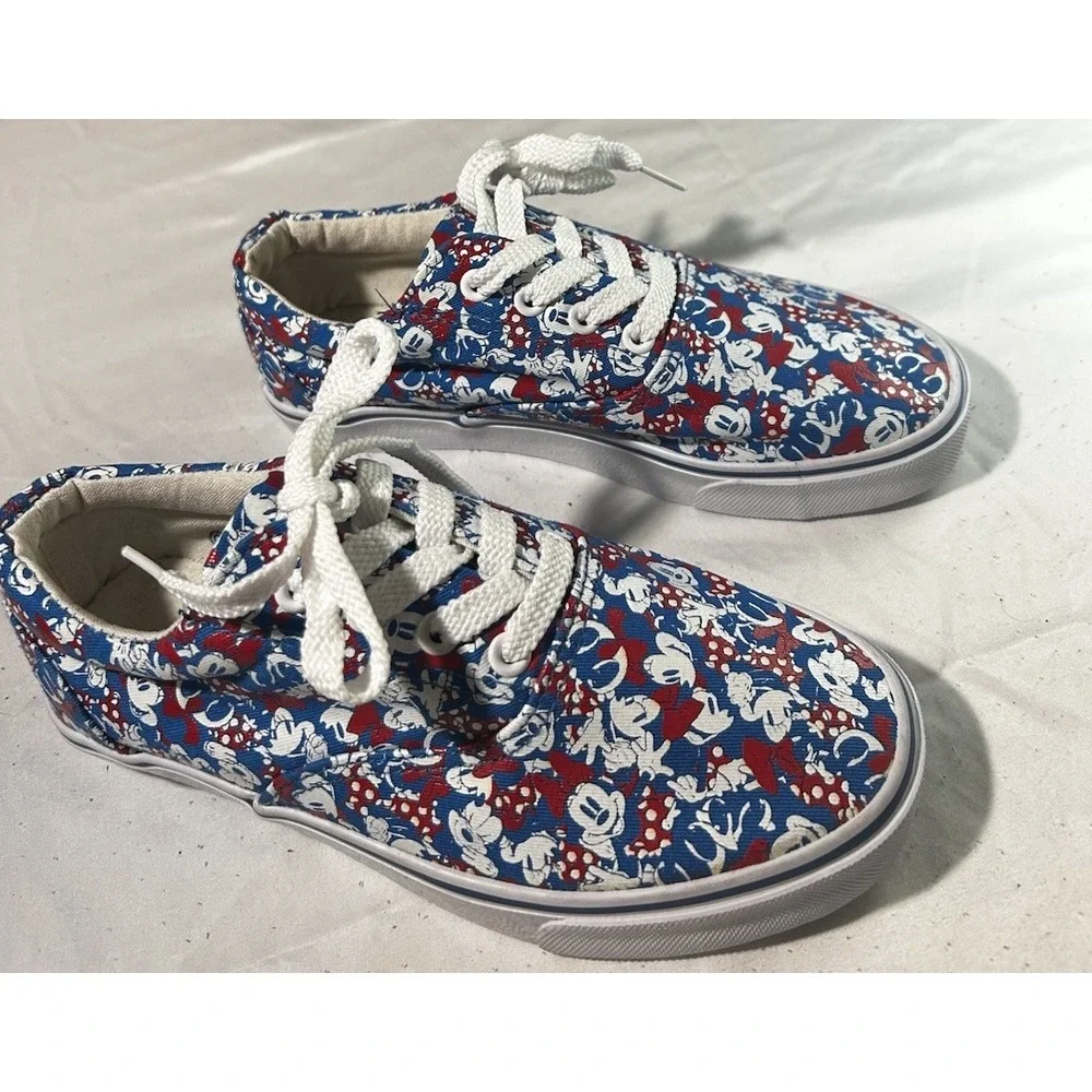 Disney Parks Style Minnie Mouse Sneakers Size 6 Mickey Shoes Excellent Condition